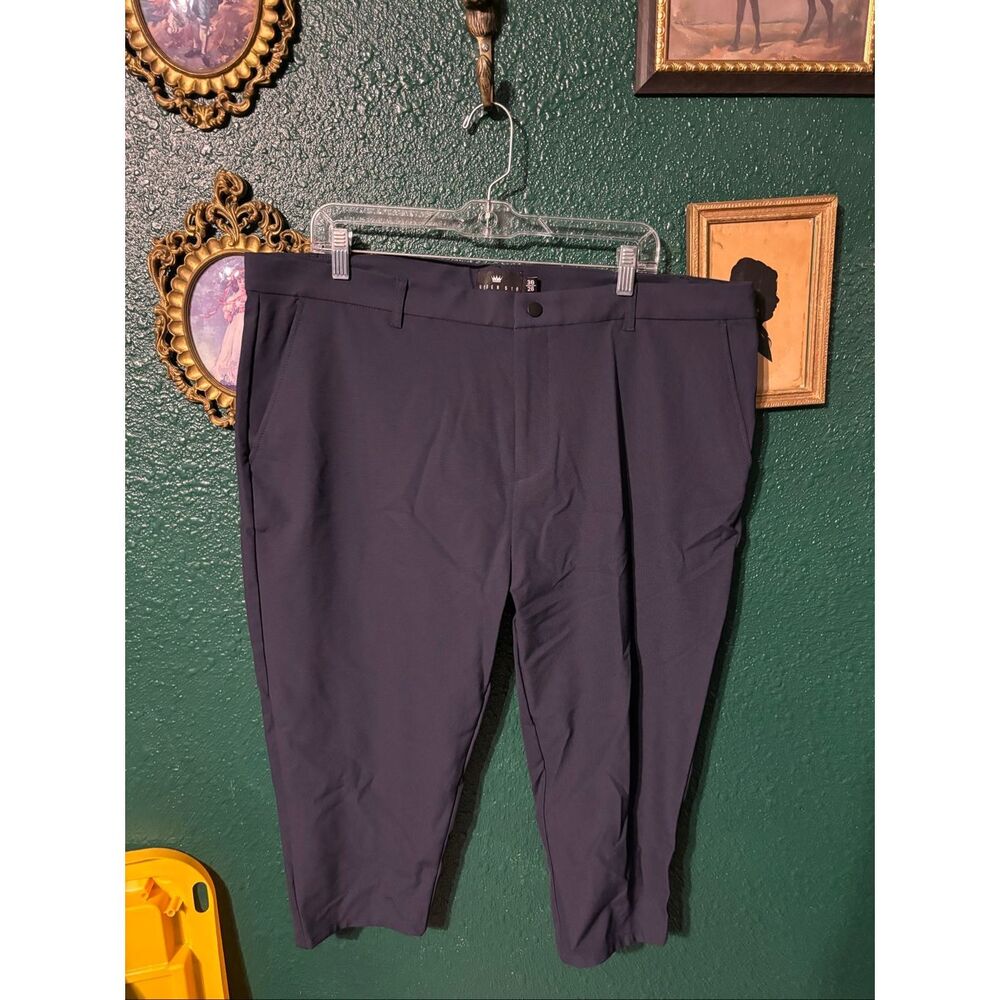 Under510 Performance Pants Mens Size 38 Navy Blue Stretch Elastic Waist
